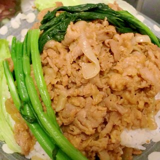 豚小間肉で美味しいプルコギ丼